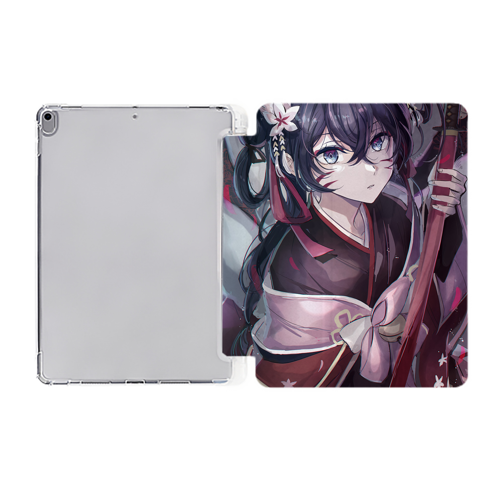 （画像用） 文豪ストレイドッグス Bungo Stray Dogs IPad ケース ペン収納付き 三つ折りスタンド PUレザー×シリコン 対応機種9.5/10.5/10.9インチ